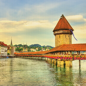 stadt luzern schweiz, mühle am fluss