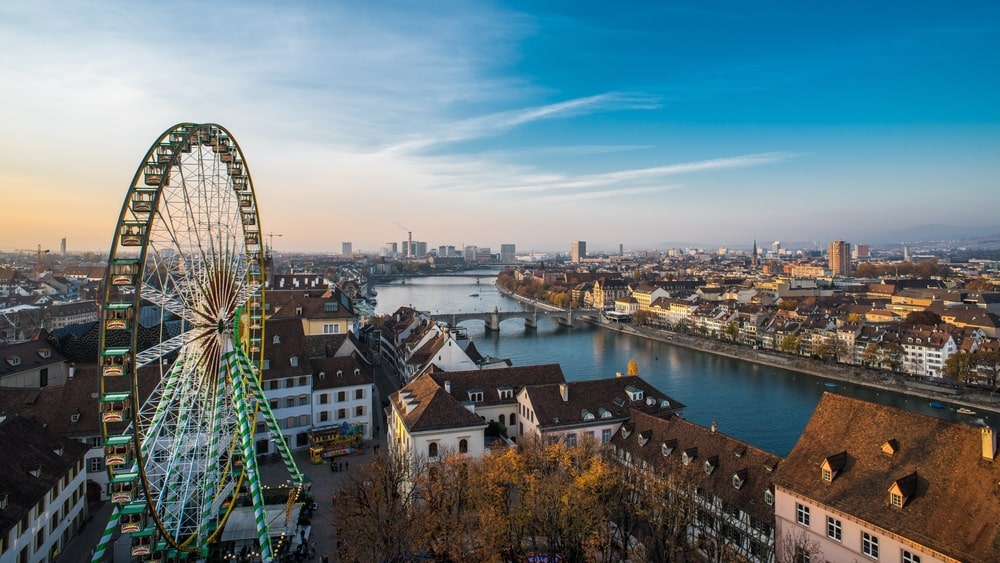 Basel, Switzerland at autumn fair